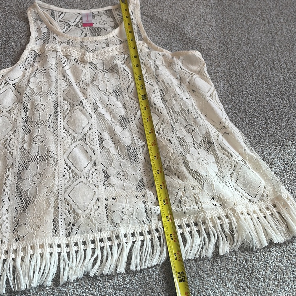 Lace Racerback Tank Top - Picture 7 of 7